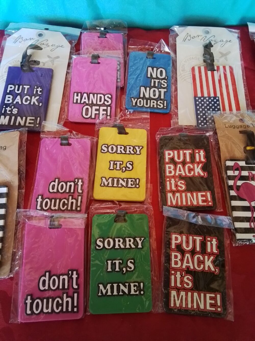 Lot of  Funny Luggage Tags
